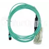 Fibre optic cable BlueOptics MTP-4LC-M10M 10 m OM3 MTP to 4×LC full duplex