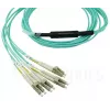 Fibre optic cable BlueOptics MTP-4LC-M10M 10 m OM3 MTP to 4×LC full duplex