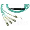Fibre optic cable BlueOptics MTP-4LC-M10M 10 m OM3 MTP to 4×LC full duplex