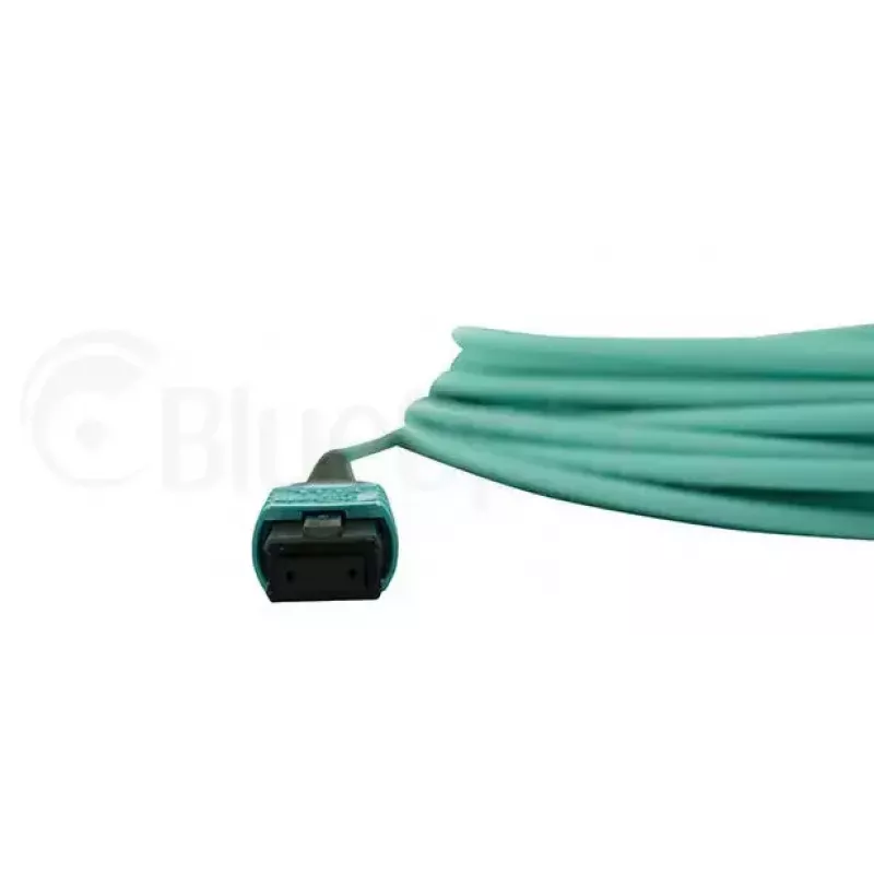 Fibre optic cable BlueOptics OCTCABLE10M-SR 10 m OM3 MPO to 4×LC Aqua