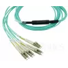 Fibre optic cable BlueOptics OCTCABLE10M-SR 10 m OM3 MPO to 4×LC Aqua