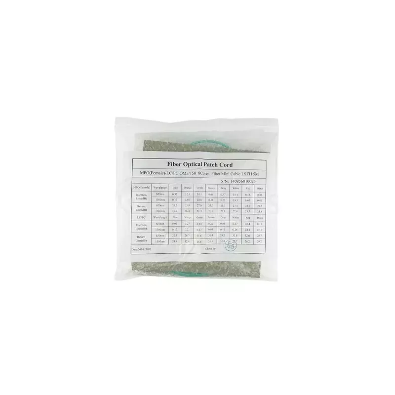 Fibre optic cable BlueOptics SFP5141EU10MKB 10 m OM3 MPO to 4×LC aqua