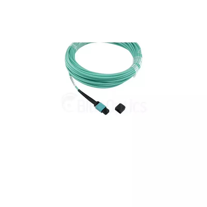 Fibre optic cable BlueOptics SFP5141EU10MKB 10 m OM3 MPO to 4×LC aqua