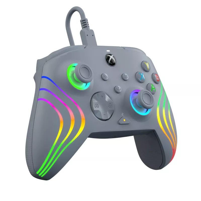 PDP Afterglow Wave Grey USB Gamepad Analogue / Digital PC, Xbox One, Xbox Series S, Xbox Series X