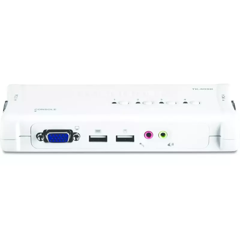 KVM Switch Trendnet TK-409K USB VGA 2048x1536 1.6m Wired Blue