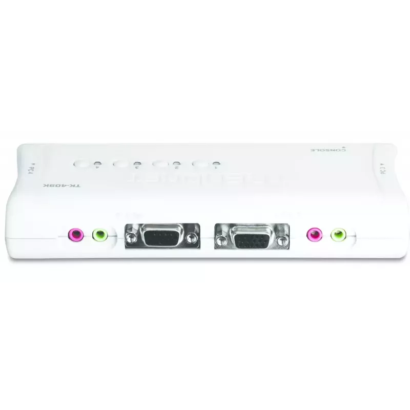 KVM Switch Trendnet TK-409K USB VGA 2048x1536 1.6m Wired Blue