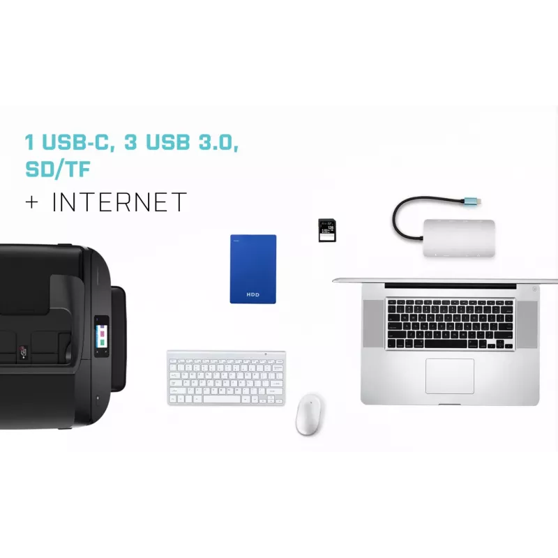 i-tec Metal USB-C Nano Dock HDMI/VGA with LAN + Universal Charger 77 W