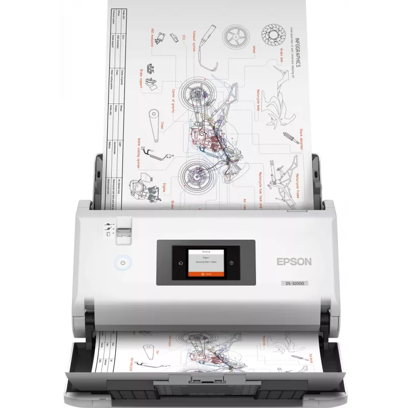 Epson WorkForce DS-32000 Sheet-fed scanner 600 x 600 DPI A3 White