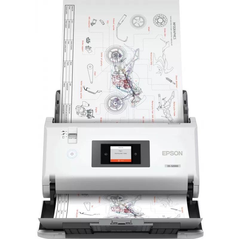 Epson WorkForce DS-32000 Sheet-fed scanner 600 x 600 DPI A3 White