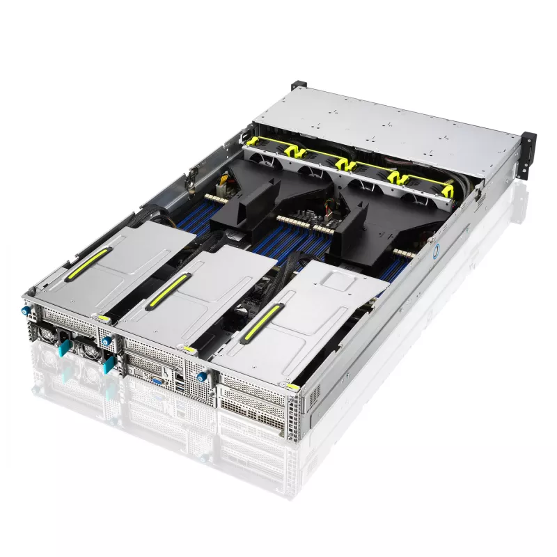 ASUS RS720-E11-RS24U Intel C741 Rack (2U) Black, Silver
