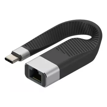 Techly ICOC USBC-RJ45 networking cable Black 0.144 m