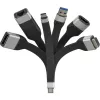 Techly ICOC USBC-RJ45 networking cable Black 0.144 m