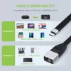 Techly ICOC USBC-RJ45 networking cable Black 0.144 m