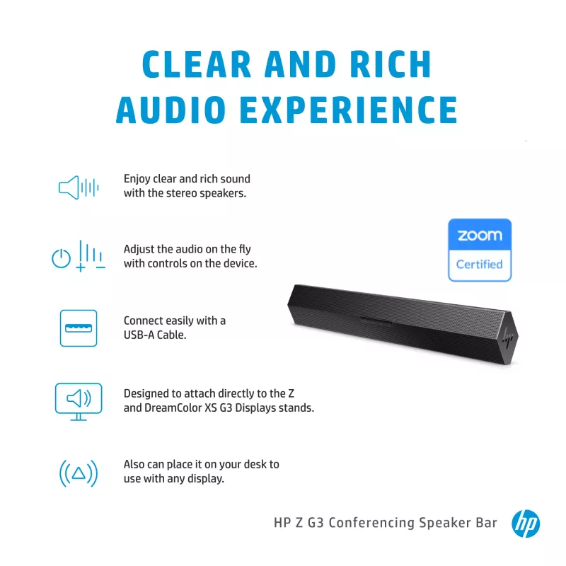 Z G3 soundbar conference system, black