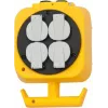 Power Extension Brennenstuhl 1151160100 5m 4 AC Outlets Indoor Black Yellow