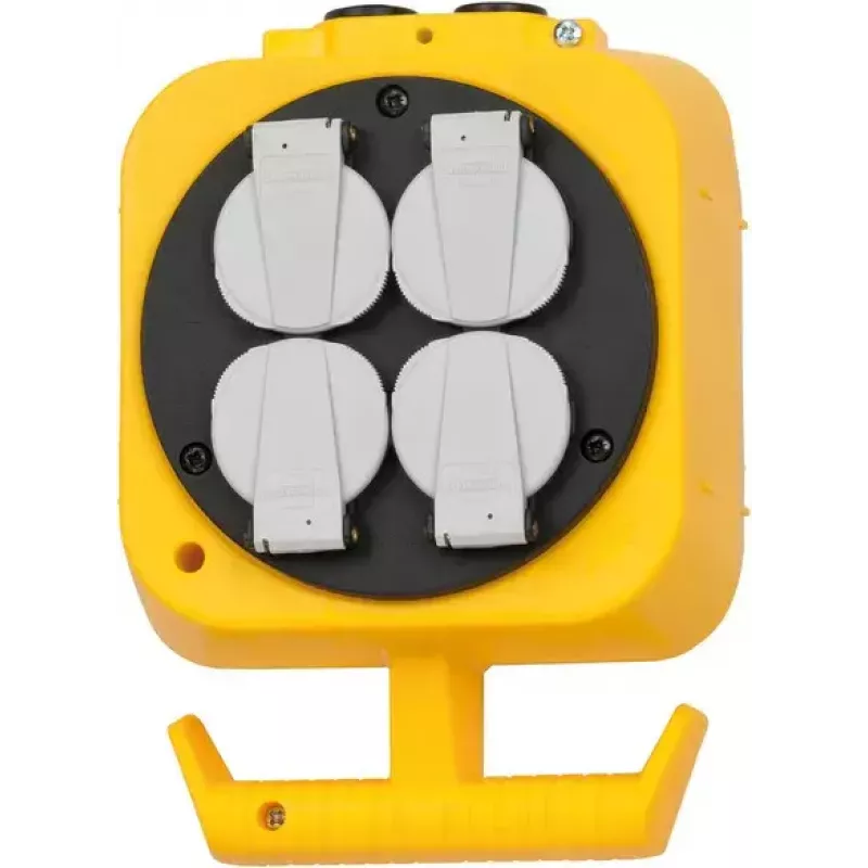 Power Extension Brennenstuhl 1151160100 5m 4 AC Outlets Indoor Black Yellow