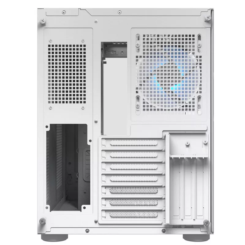 PC Midi Tower Case Cougar FV150 ARGB White — ATX/Micro-ATX/Mini-ITX, 3x120mm front, 1x120mm rear, 2x3.5 inch + 2x2.5 inch bays, USB 3.2 Gen1