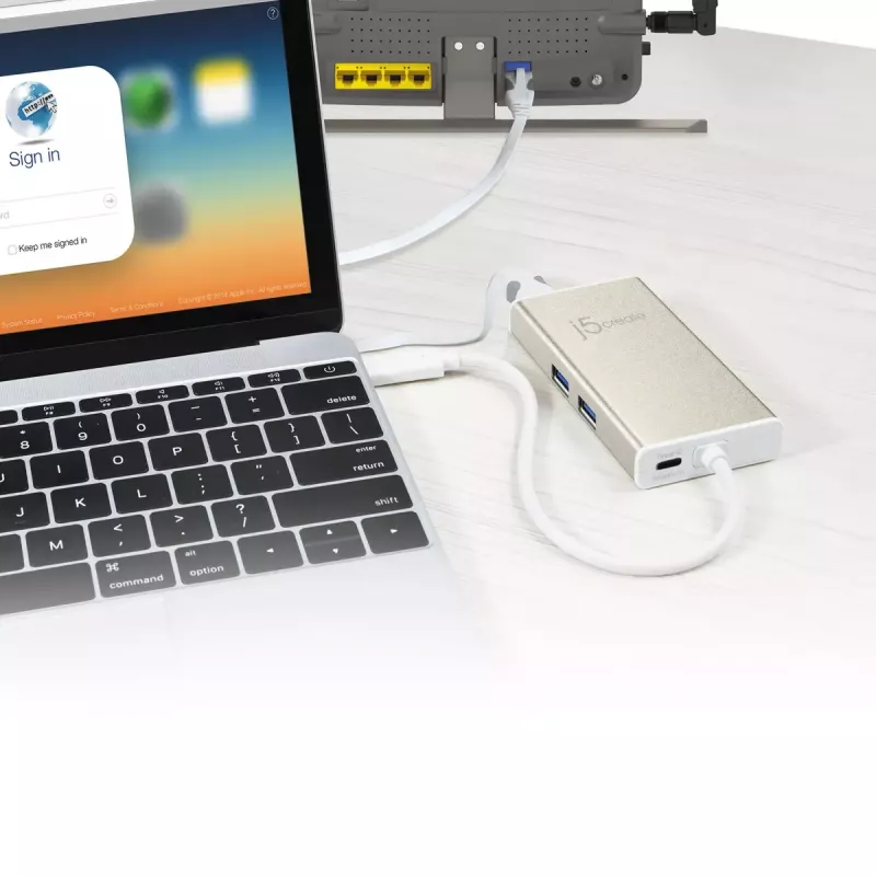 USB Type-C Multi-Adapter j5create JCA374-N Wired 60W 4K