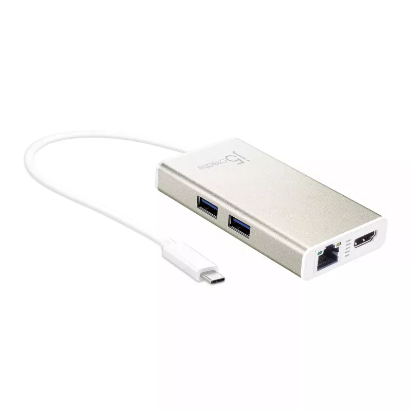 USB Type-C Multi-Adapter j5create JCA374-N Wired 60W 4K
