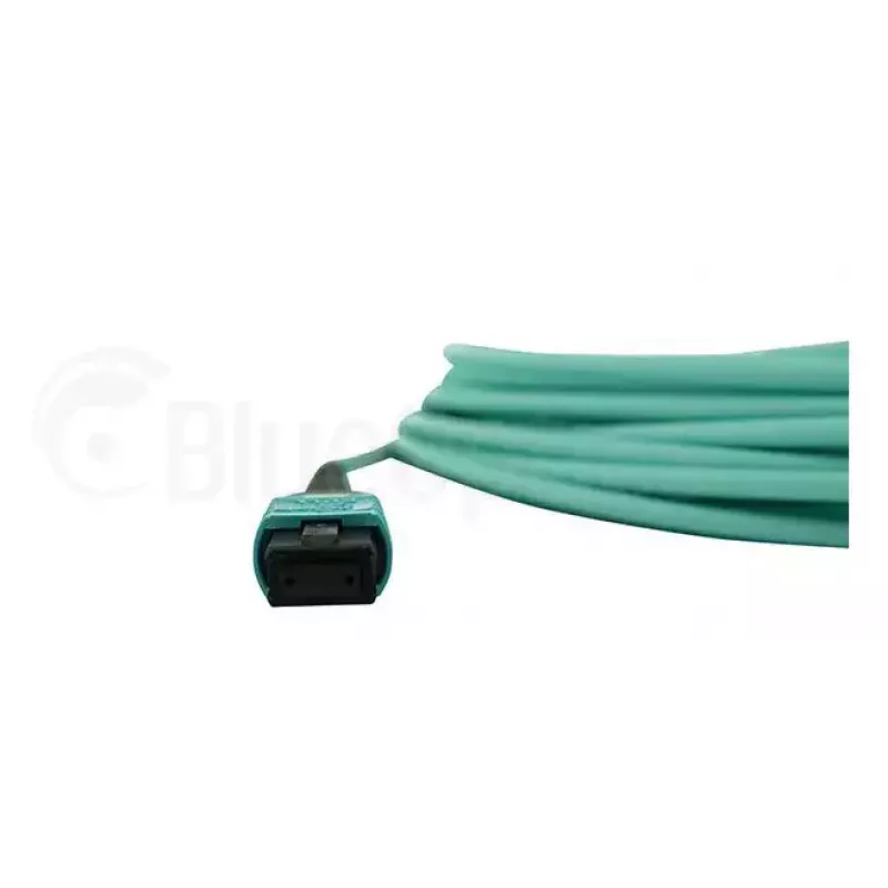 Fibre optic cable BlueOptics MC6709309-010-BO 10 m OM3 MPO to 4×LC (50 µm) aqua