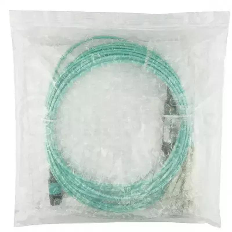 Fibre optic cable BlueOptics MC6709309-010-BO 10 m OM3 MPO to 4×LC (50 µm) aqua