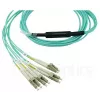 Fibre optic cable BlueOptics MC6709309-010-BO 10 m OM3 MPO to 4×LC (50 µm) aqua