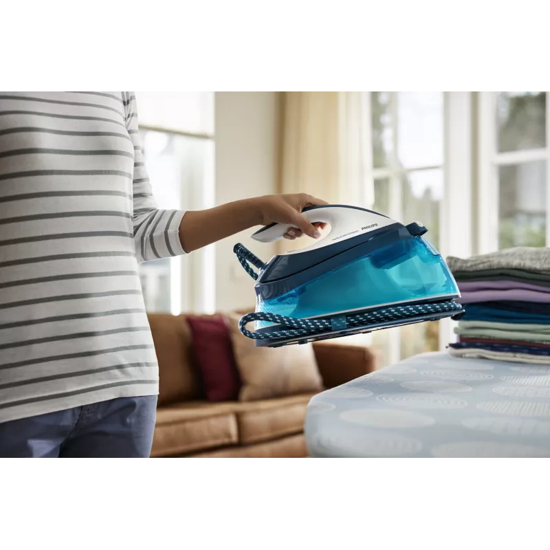 Philips GC7840/20 steam ironing station 2400 W 1.5 L SteamGlide soleplate Blue, White