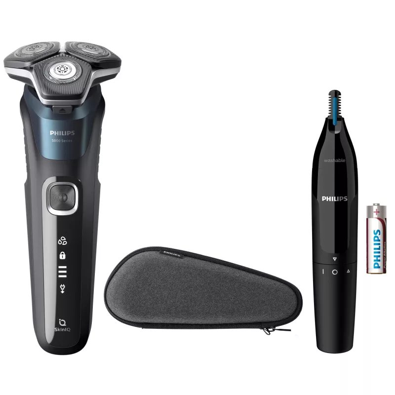 Electric shaver Philips SHAVER Series 5000 S5889/11 Wet and Dry Rotation shaver SteelPrecision blades
