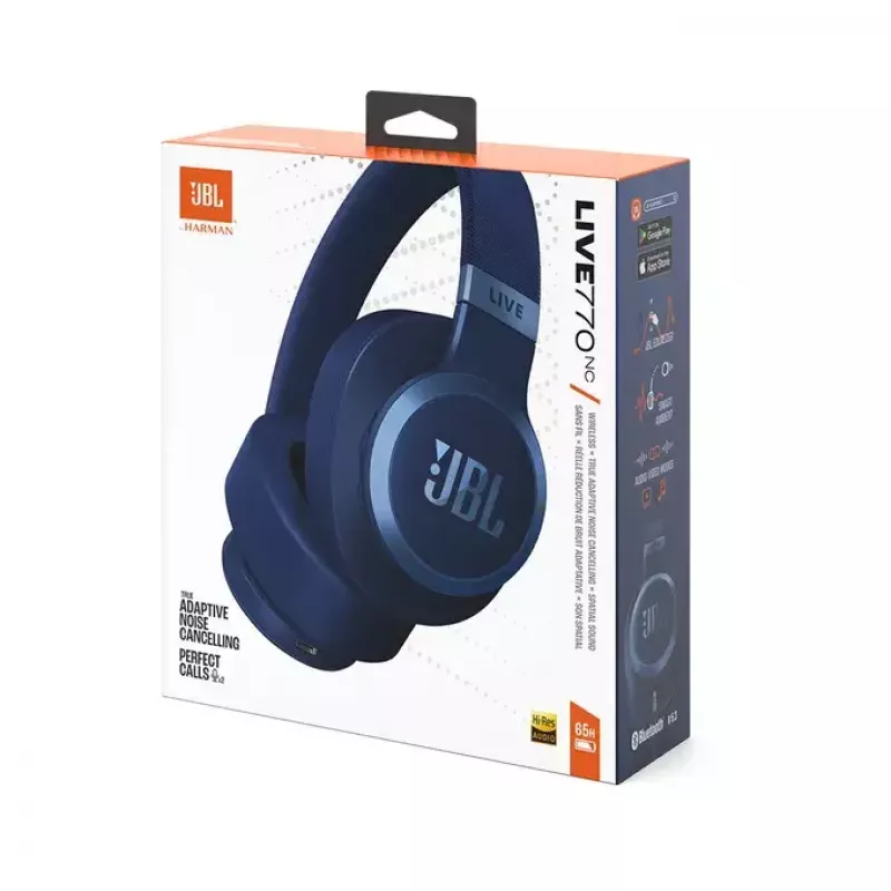 JBL Live 770NC Headset Wireless Head-band Calls/Music Bluetooth Blue