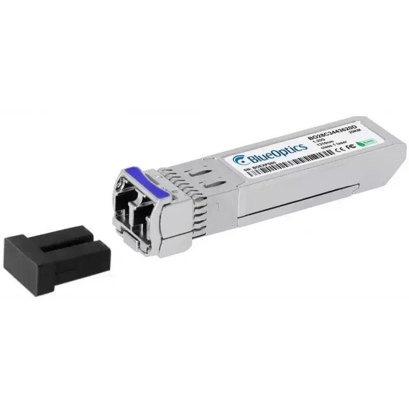 Network transceiver module BlueOptics AT-SPBD20DUAL-14-BO — fiber optic SFP, cSFP interface, LC connector, aluminium