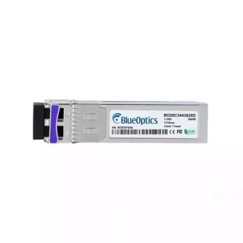 Fiber optic cSFP network transceiver BlueOptics CSFP-BX1490-20-D-BO, 1250 Mbit/s, metal housing, silver