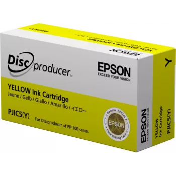 Epson Discproducer Ink Cartridge, Yellow (MOQ=10), Yellow, Pigment-based ink, 1 pc(s)