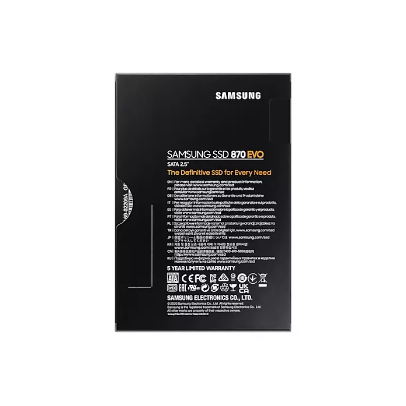 Samsung 870 EVO 1 TB 2.5 inch Serial ATA III V-NAND MLC