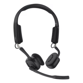 SHOKZ OpenMeet UC Wireless Bluetooth Bone Conduction Videoconferencing Headset with USB-C adapter