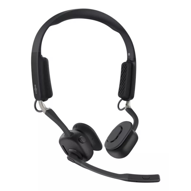 SHOKZ OpenMeet UC Wireless Bluetooth Bone Conduction Videoconferencing Headset with USB-C adapter