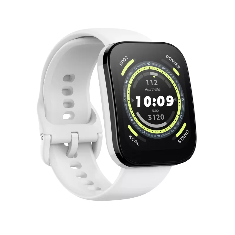 Amazfit Bip 5 4.85 cm (1.91 inch) TFT 45.9 mm Digital 320 x 380 pixels Touchscreen White GPS (satellite)