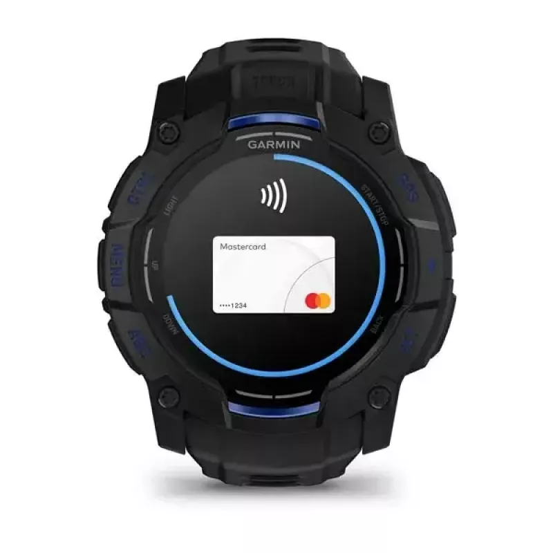 Smartwatch GARMIN Instinct 3 45 mm, 1.3 inch AMOLED, 416×416, GPS, aluminium/GFRP case, silicone band