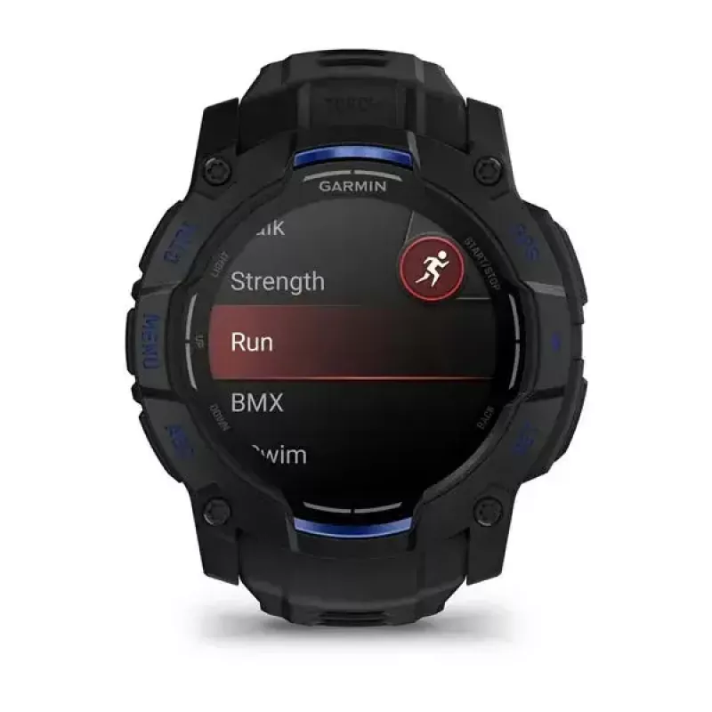 Smartwatch GARMIN Instinct 3 45 mm, 1.3 inch AMOLED, 416×416, GPS, aluminium/GFRP case, silicone band