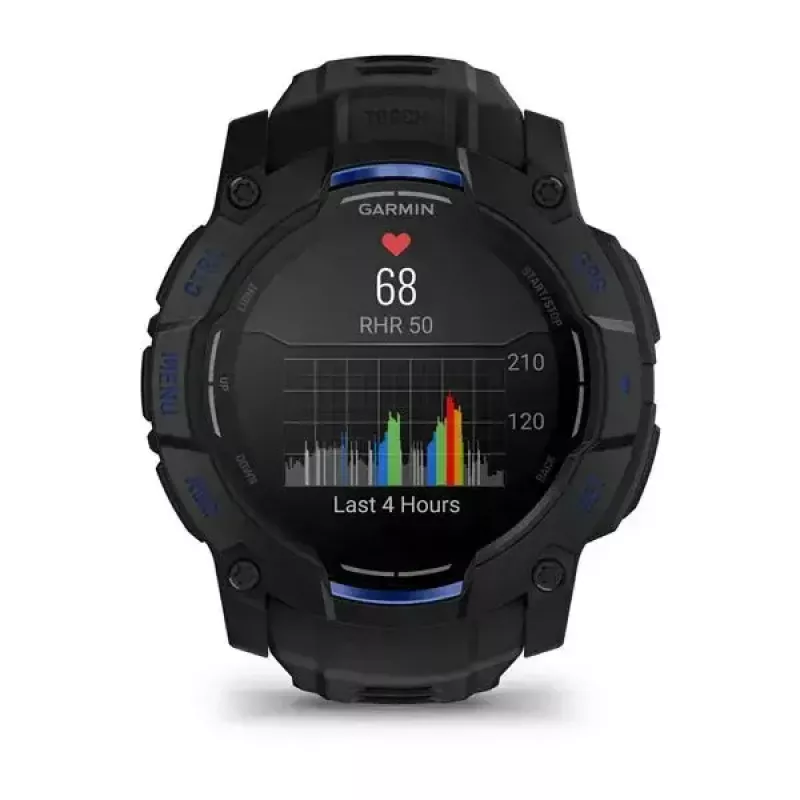 Smartwatch GARMIN Instinct 3 45 mm, 1.3 inch AMOLED, 416×416, GPS, aluminium/GFRP case, silicone band