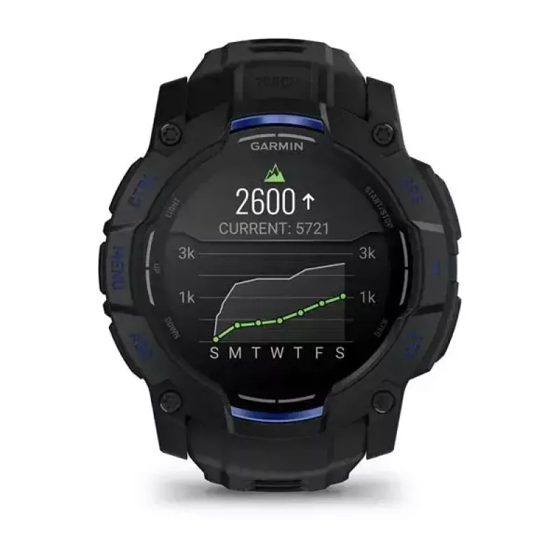Smartwatch GARMIN Instinct 3 45 mm, 1.3 inch AMOLED, 416×416, GPS, aluminium/GFRP case, silicone band