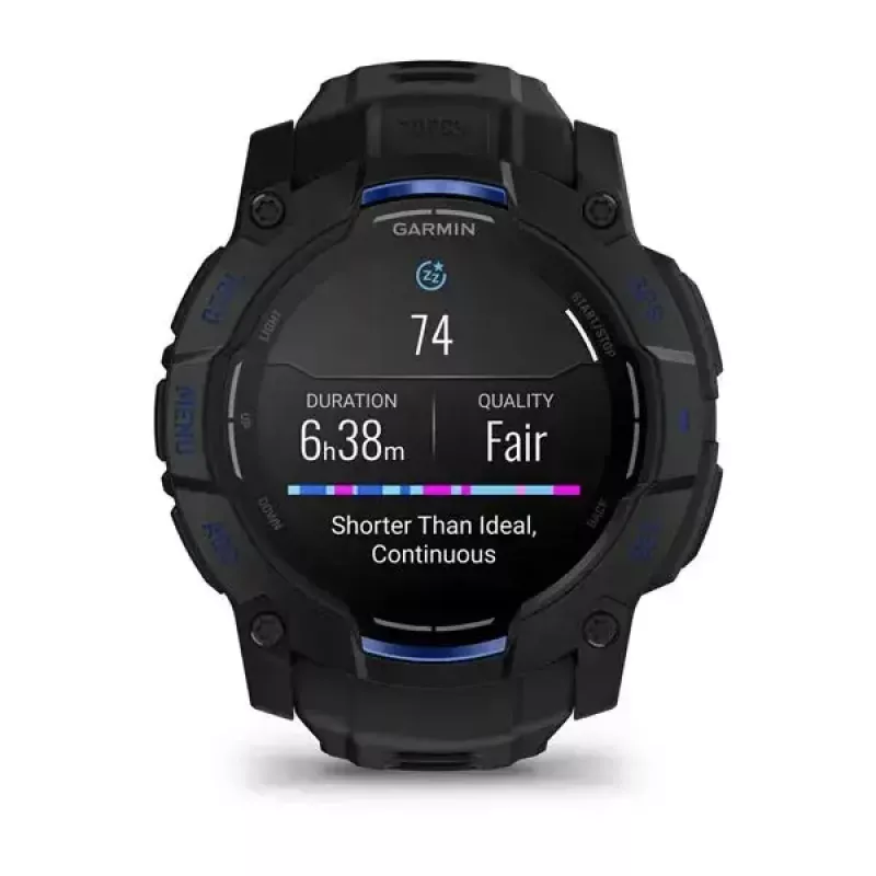 Smartwatch GARMIN Instinct 3 45 mm, 1.3 inch AMOLED, 416×416, GPS, aluminium/GFRP case, silicone band
