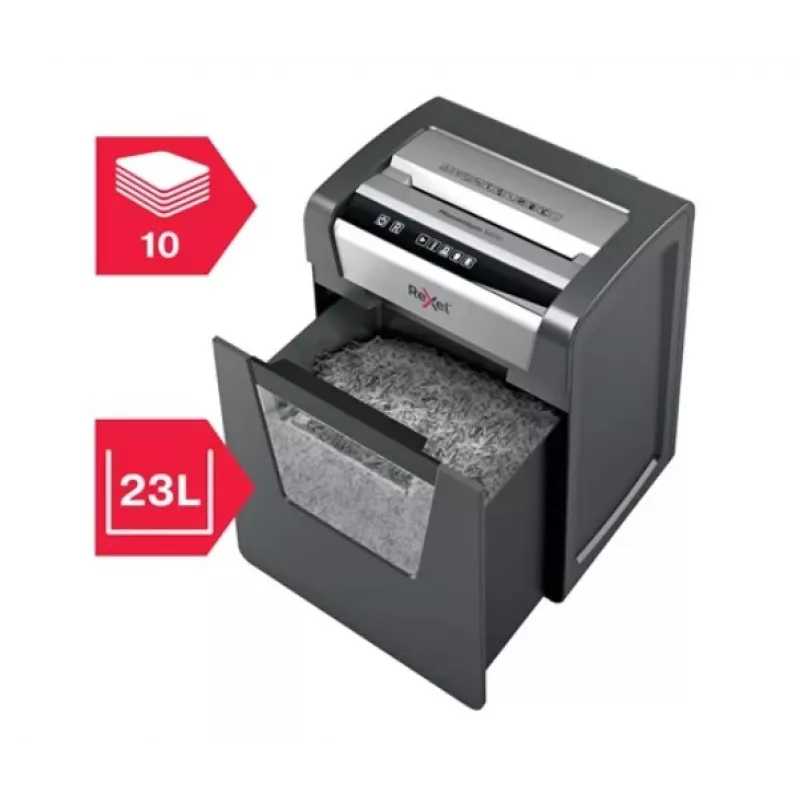 Rexel Momentum M510 Micro Cut Paper Shredder P5, Micro-cut shredding, 2 x 15 mm, 23 L, 250 sheets, 58 dB, Buttons