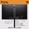 HP E24 G5 FHD PVC Free Monitor, 60.5 cm (23.8 inch), 1920 x 1080 pixels, Full HD, LCD, 5 ms, Black, Silver