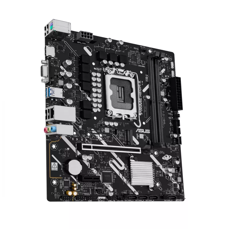 Motherboard ASUS PRIME H810M-K — Intel H810, LGA 1851 (Socket V1), micro ATX, DDR5, up to 128 GB, M.2 & SATA III, Gigabit Ethernet