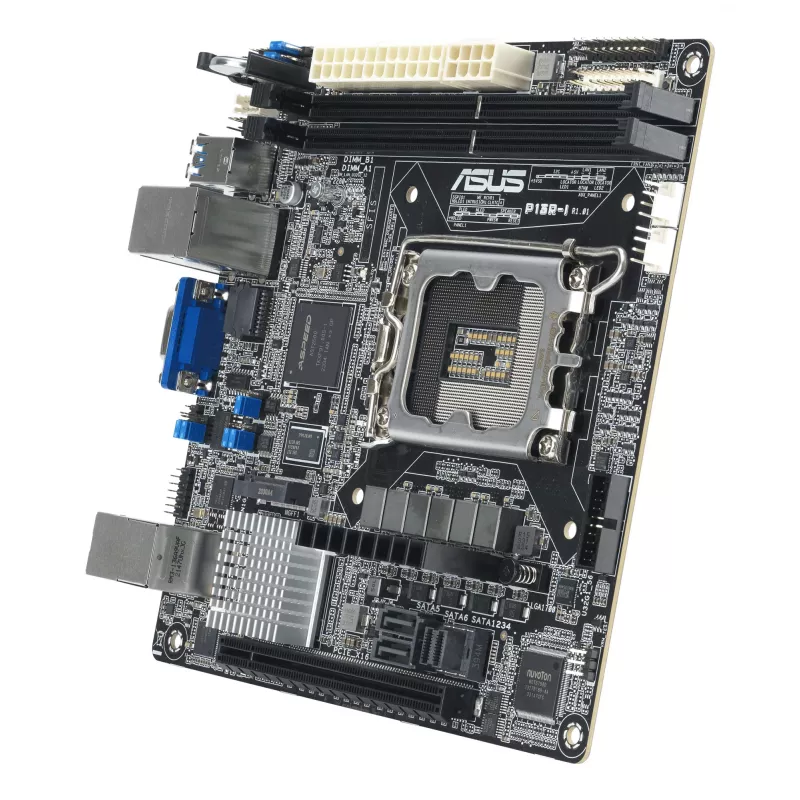 Motherboard ASUS P13R-I Mini ITX, Intel C262 chipset, LGA 1700, DDR5, 2x DIMM, 64 GB, 6x SATA III, 3x RJ-45
