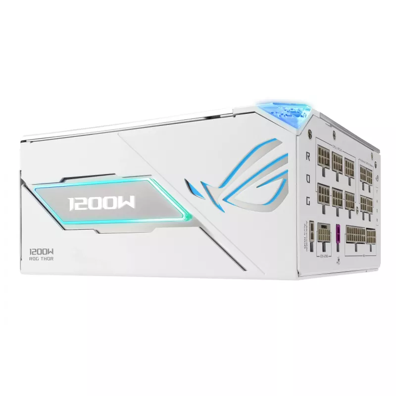 Power supply unit ASUS ROG THOR-1200P3-WHITE-GAMING 1200 W ATX 20+4 pin, 80 PLUS Platinum, white