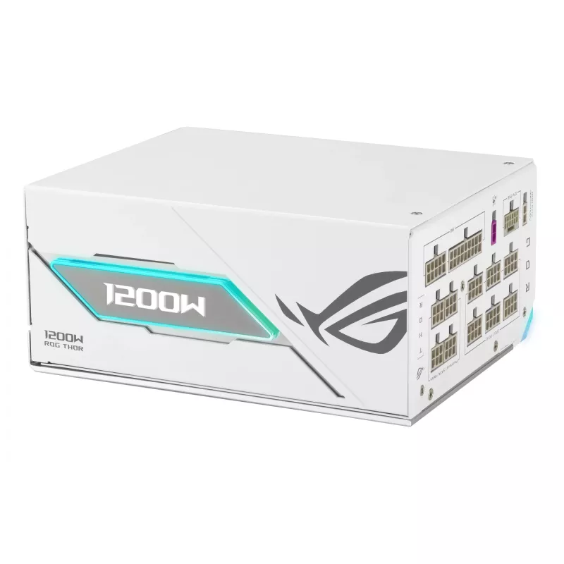 Power supply unit ASUS ROG THOR-1200P3-WHITE-GAMING 1200 W ATX 20+4 pin, 80 PLUS Platinum, white