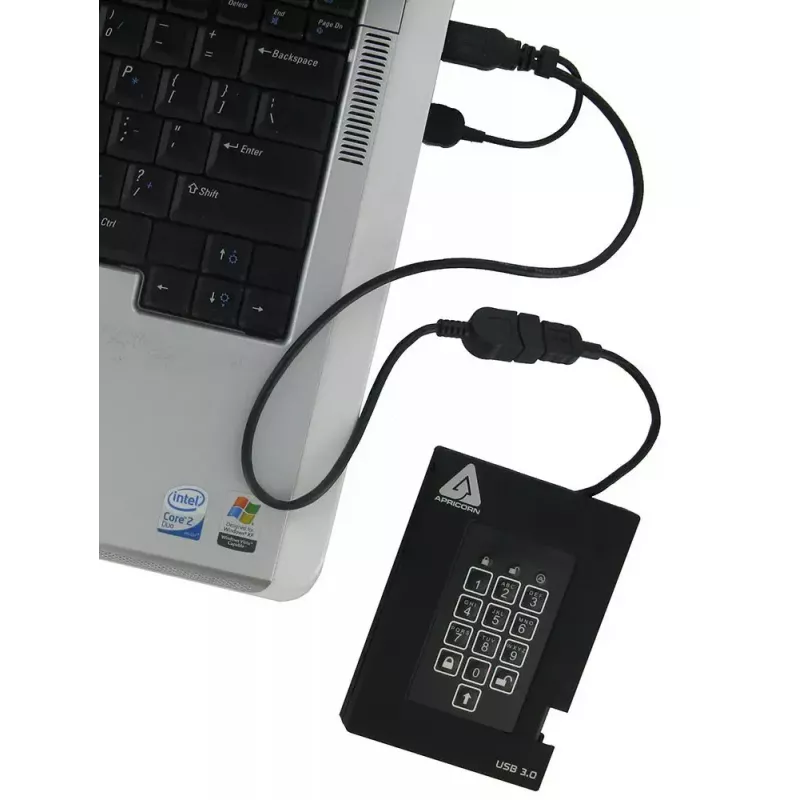SSD drive Apricorn 256GB USB 3.2 Gen 1 Black A25-3PL256-S256F