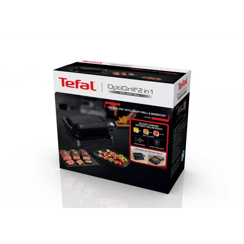 Contact Grill Tefal OptiGrill 2in1 GC7728 2100W Black
