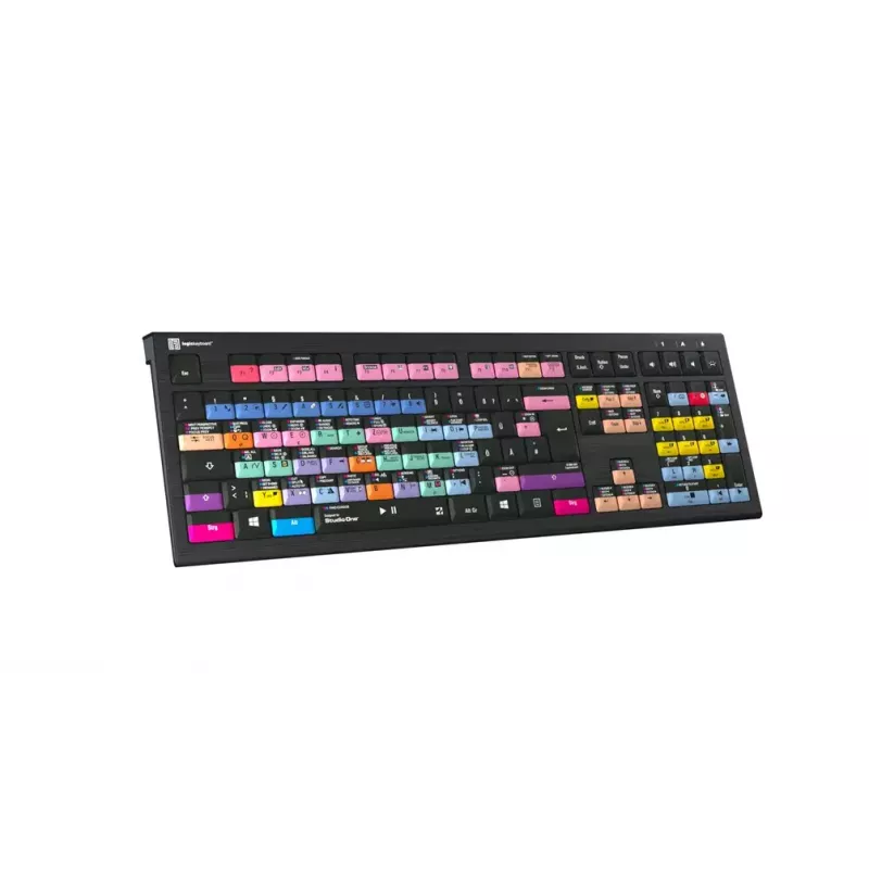 Keyboard LogicKeyboard LKB-PSO3-A2PC-DE — Full-size USB QWERTZ German, 108 keys, LED backlight, 1.8 m cable